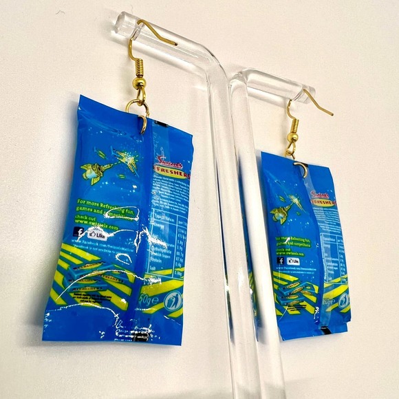 Mini Brands Earrings - Swizzles Earrings - Lemon Candy Accessories - Halloween - Picture 3 of 6